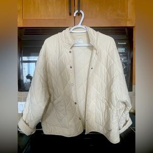 Z SUPPLY Quilted Jacket. Medium. Colour: Bone.